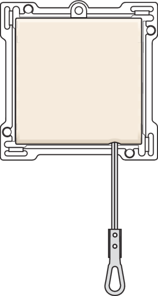 Niko 100-63606: Afwerkingsset voor trekschakelaar, cream - Image 2