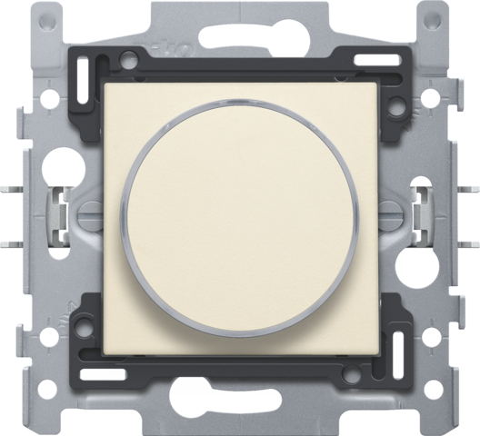 Drukknop 6 A met amberkleurige led, sokkel, schroefklemmen e