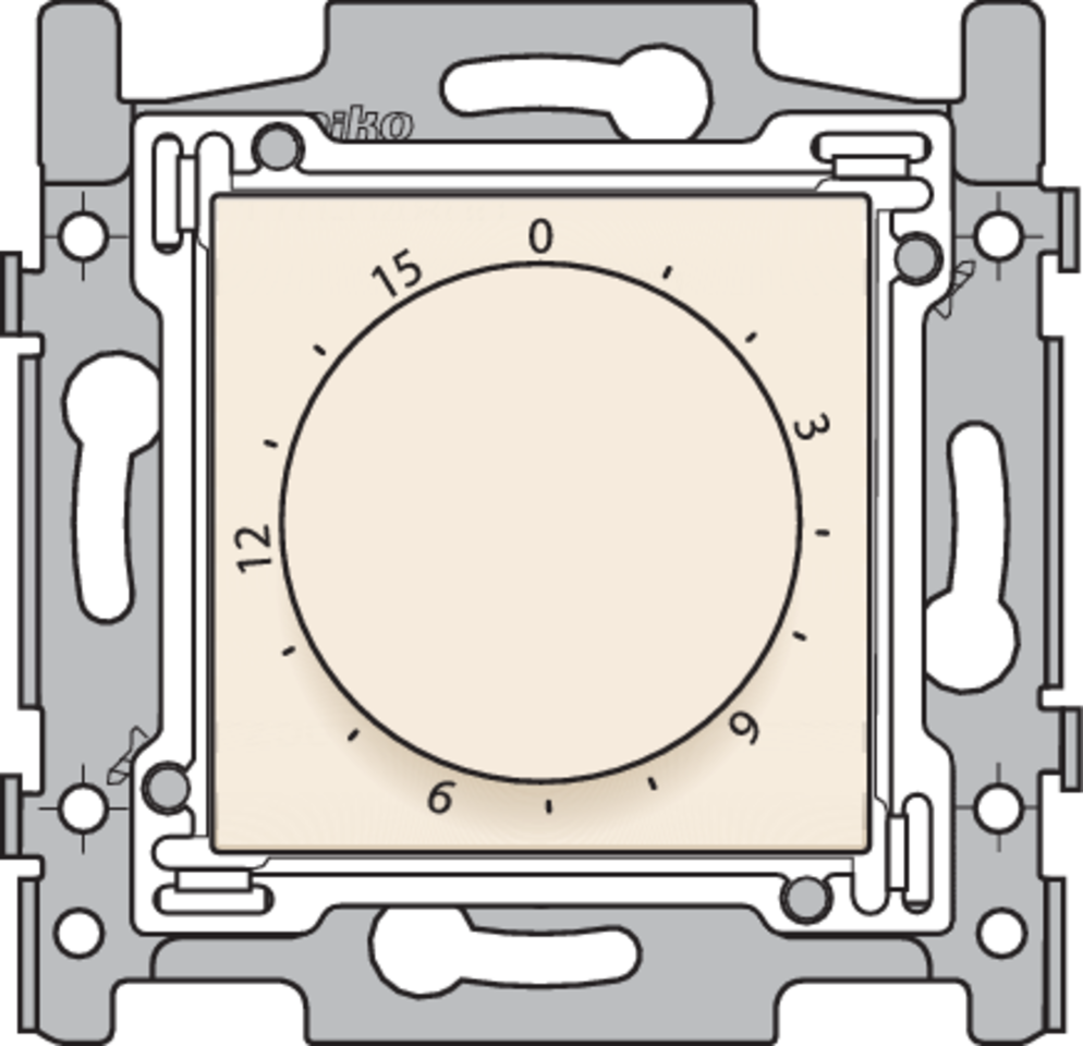 Niko 100-64800: Timer regelbaar tot 15 min., sokkel, schroefklemmen en afwerkingsset cream - Image 2