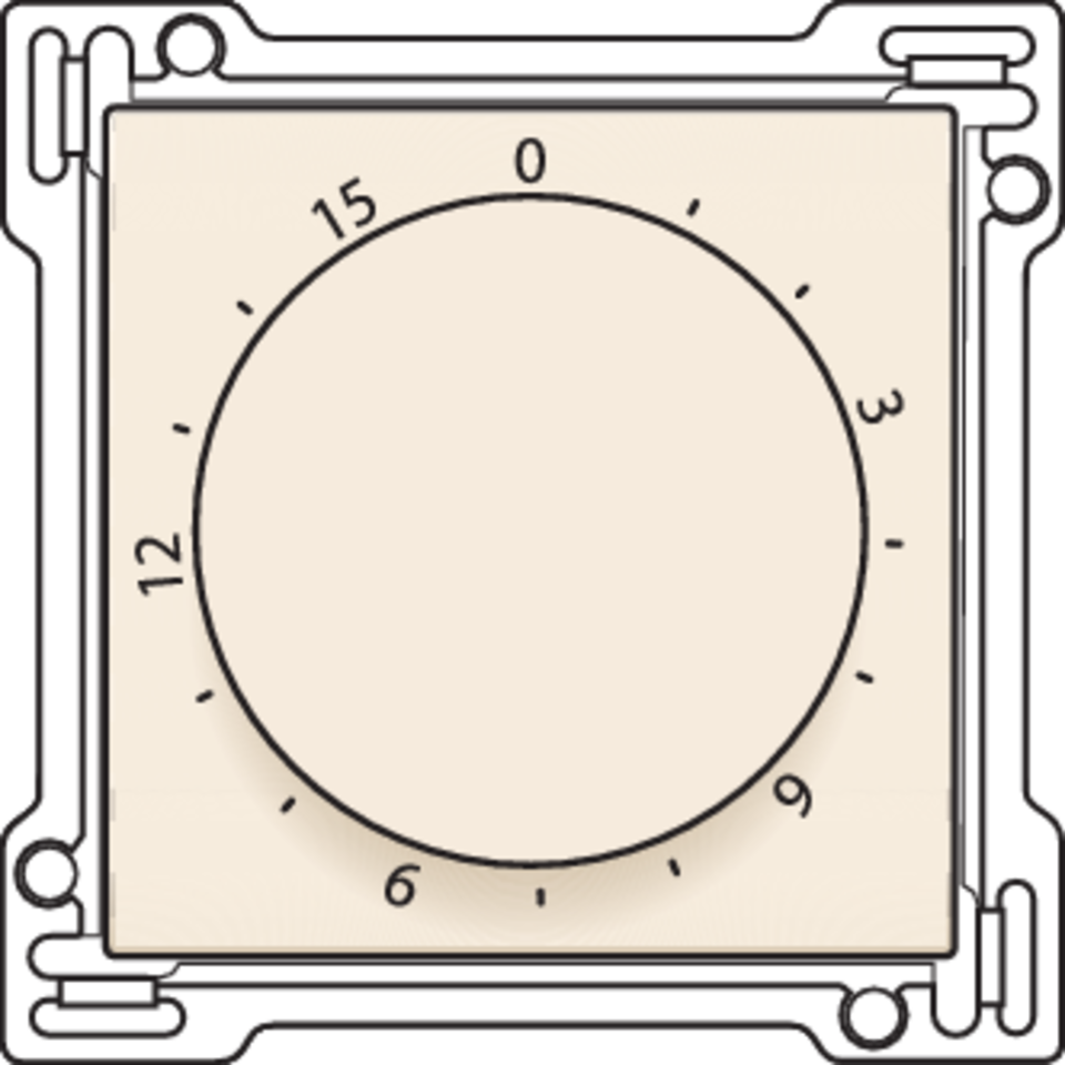Niko 100-64806: Afwerkingsset voor timer regelbaar tot 15 min., cream - Image 2