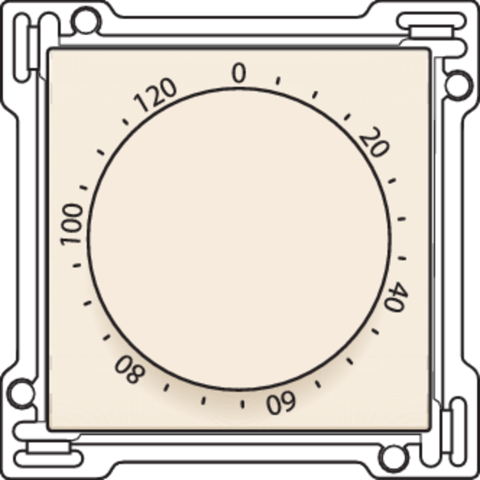 Niko 100-64906: Afwerkingsset voor timer regelbaar tot 120 min., cream - Image 2
