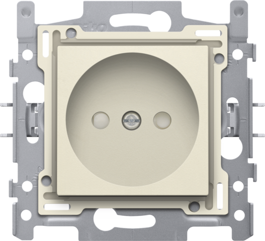 Stopcontact zonder aarding met beschermingsafsluiters, inbou