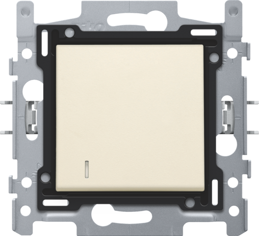 Enkelpolige controleschakelaar met 3 aansluitklemmen, sokkel