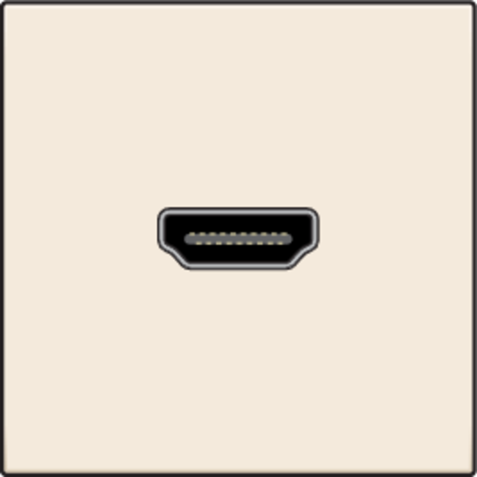 Niko 100-69417: Afwerkingsset met HDMI-naar-HDMI-aansluiting, cream - Image 2