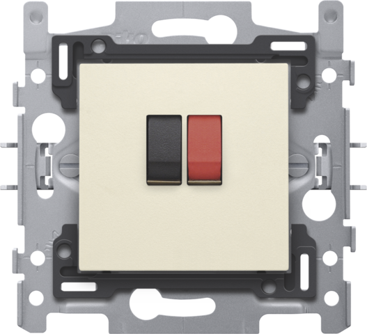 Enkelvoudige luidsprekeraansluiting, sokkel en afwerkingsset