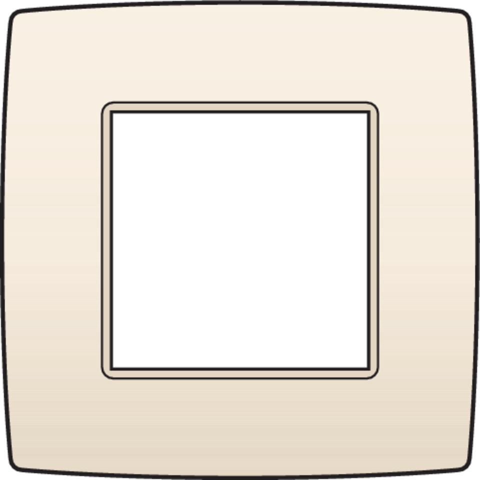 Niko 100-76100: Enkelvoudige afdekplaat, Niko Original cream - Image 2