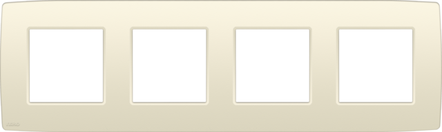 Viervoudige afdekplaat, 71 mm centerafstand, Niko Original c