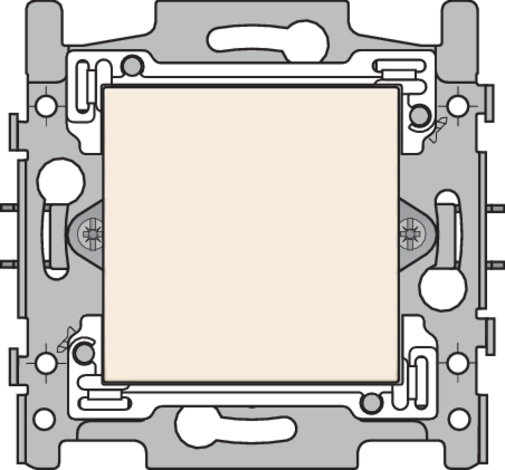 Niko 100-76900: Blindplaat, sokkel en afwerkingsset cream - Image 2