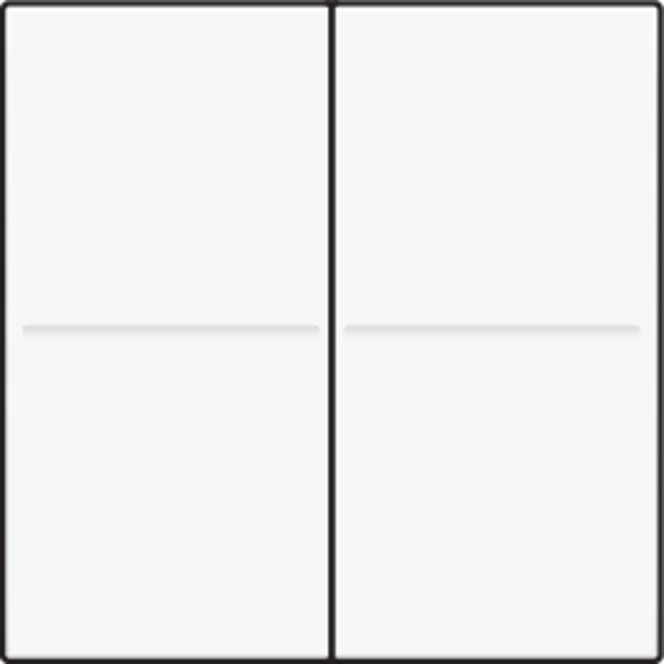 Niko 101-00007: Tweevoudige toets voor draadloze schakelaar of drukknop met 4 bedieningsknoppen, white - Image 2