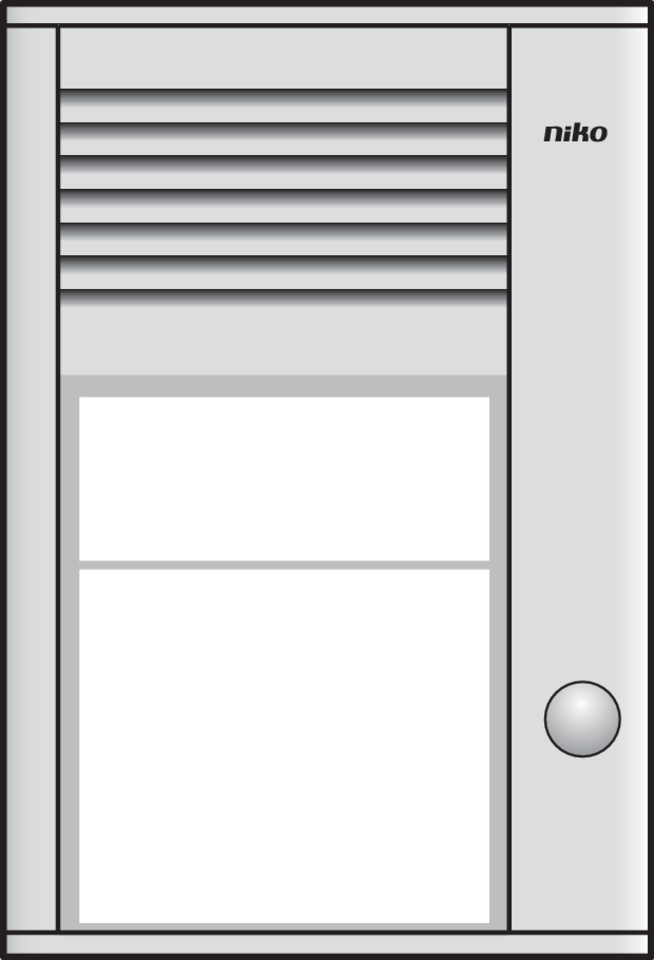 Niko 10-151: Opbouwbuitenpost 16 mm met 1 bel - Image 2