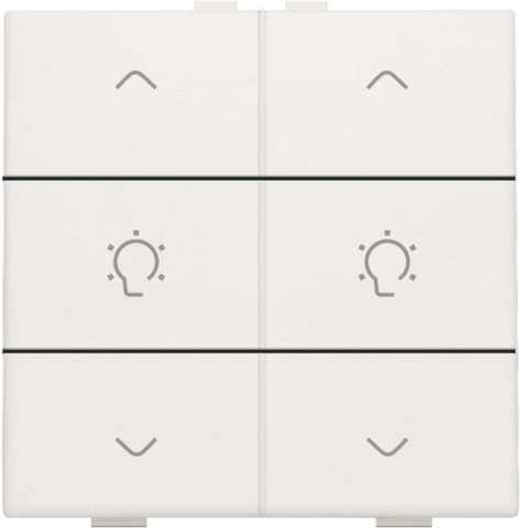 Dubbele dimbediening voor Niko Home Control, white