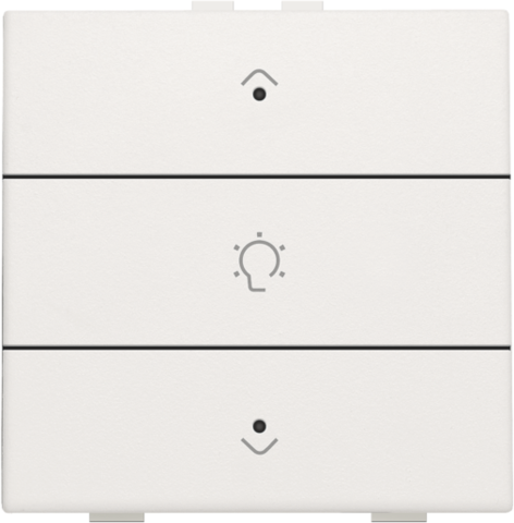 Enkelvoudige dimbediening voor Niko Home Control met leds, w