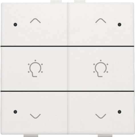 Dubbele dimbediening met led voor Niko Home Control, white