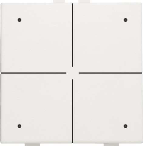 Viervoudige drukknop met leds en comfortsensoren voor Niko H