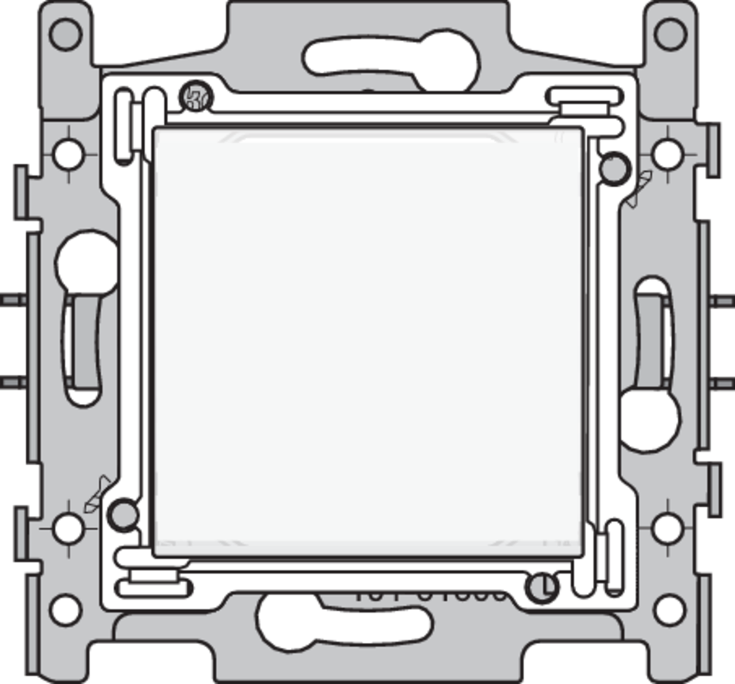 Niko 101-61600: Wisselschakelaar, sokkel, schroefklemmen en afwerkingsset white - Image 2