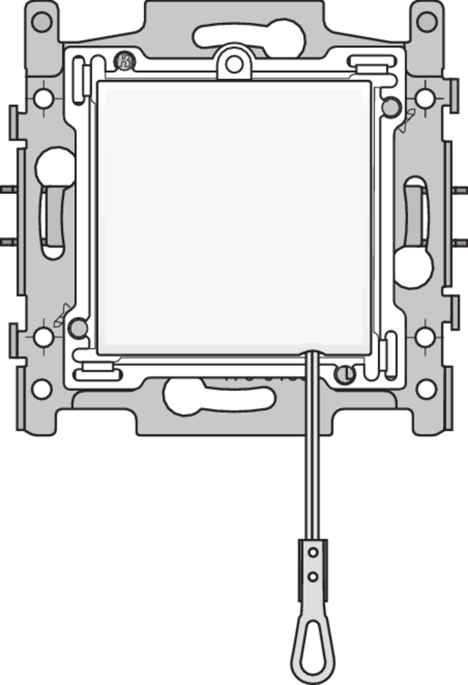 Niko 101-63608: Trekschakelaar wissel, sokkel, insteekklemmen en afwerkingsset, , white - Image 2
