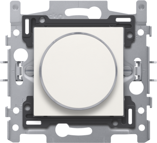 Drukknop 6 A met amberkleurige led, sokkel, schroefklemmen e