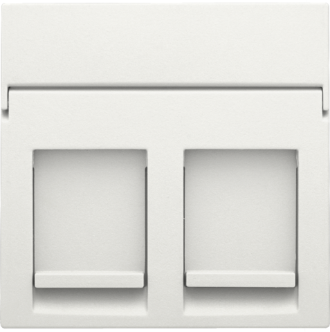 Centraalplaat data 2x RJ, white