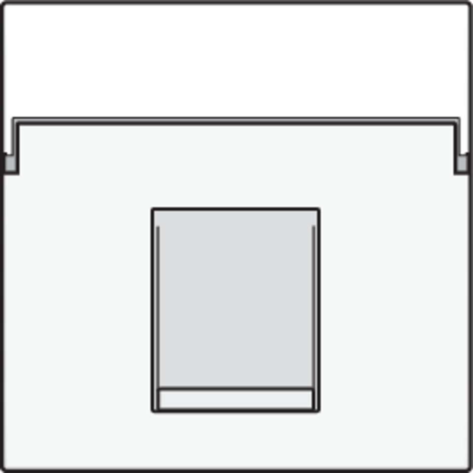 Niko 101-65500: Centraalplaat data 1x rj met tekstveld - Image 2