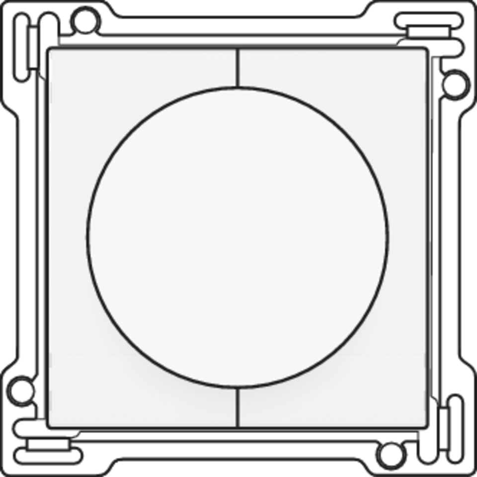 Niko 101-65938: Afwerkingsset 1-0-2 voor draaischakelaar voor motoren, white - Image 2