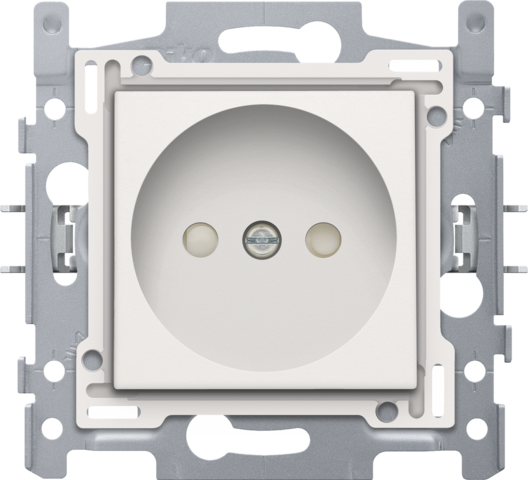 Stopcontact zonder aarding met beschermingsafsluiters, inbou