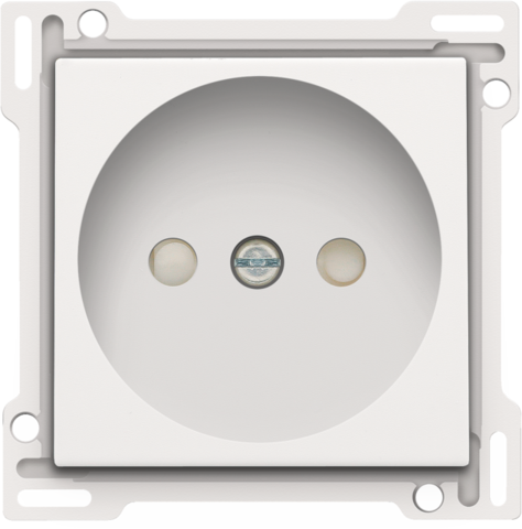 Afwerkingsset voor stopcontact zonder aarding met beschermin