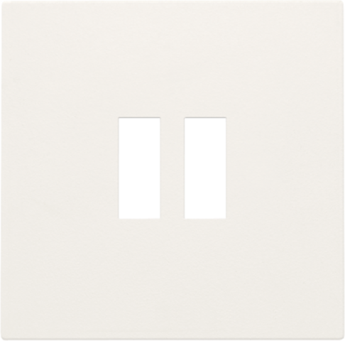 Afwerkingsset voor dubbele USB-A-lader, white