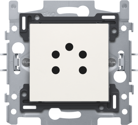 5-polige telefooncontactdoos, sokkel en afwerkingsset, klauw