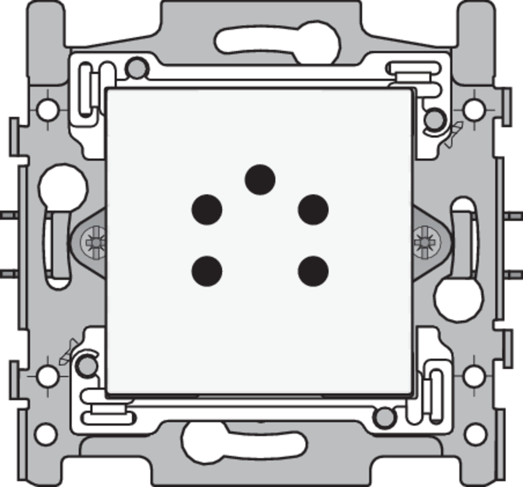 Niko 101-69000: 5-polige telefooncontactdoos, sokkel en afwerkingsset white - Image 2