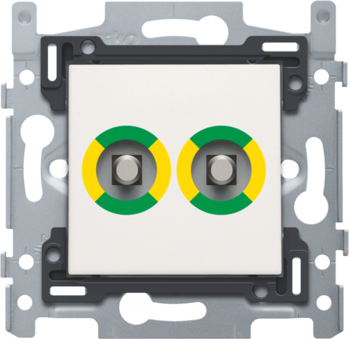 Stopcontact met dubbel potentiaalvereffeningscontact, sokkel