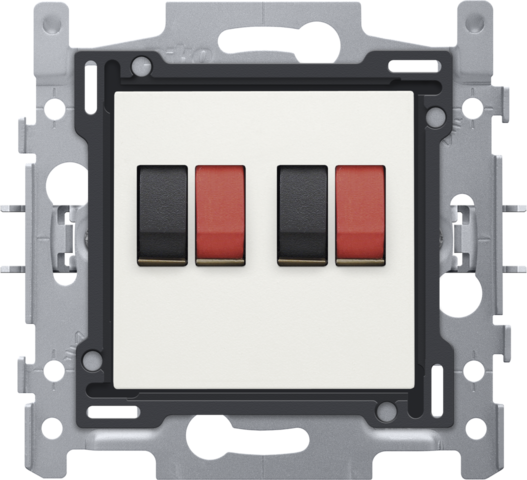 Tweevoudige luidsprekeraansluiting, sokkel en afwerkingsset,