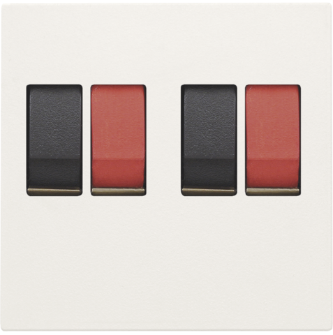 Afwerkingsset voor tweevoudige luidsprekeraansluiting, voor