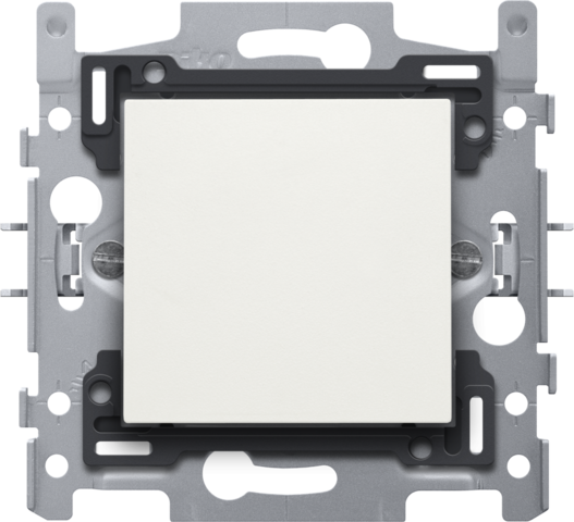 Blindplaat, sokkel en afwerkingsset, klauwbevestiging, white