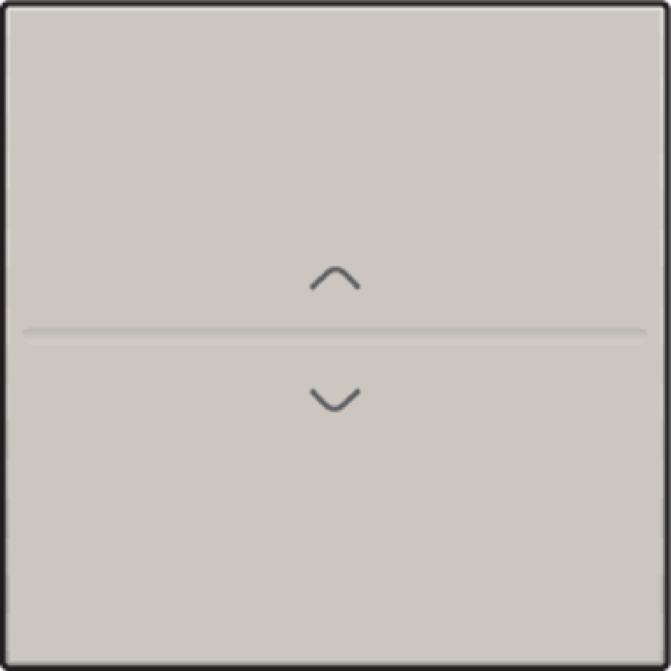 Niko 102-00004: Enkelvoudige toets met pijltjes 'op' en 'neer' voor draadloze schakelaar of drukknop met 2 bedieningsknoppen, light grey - Image 2