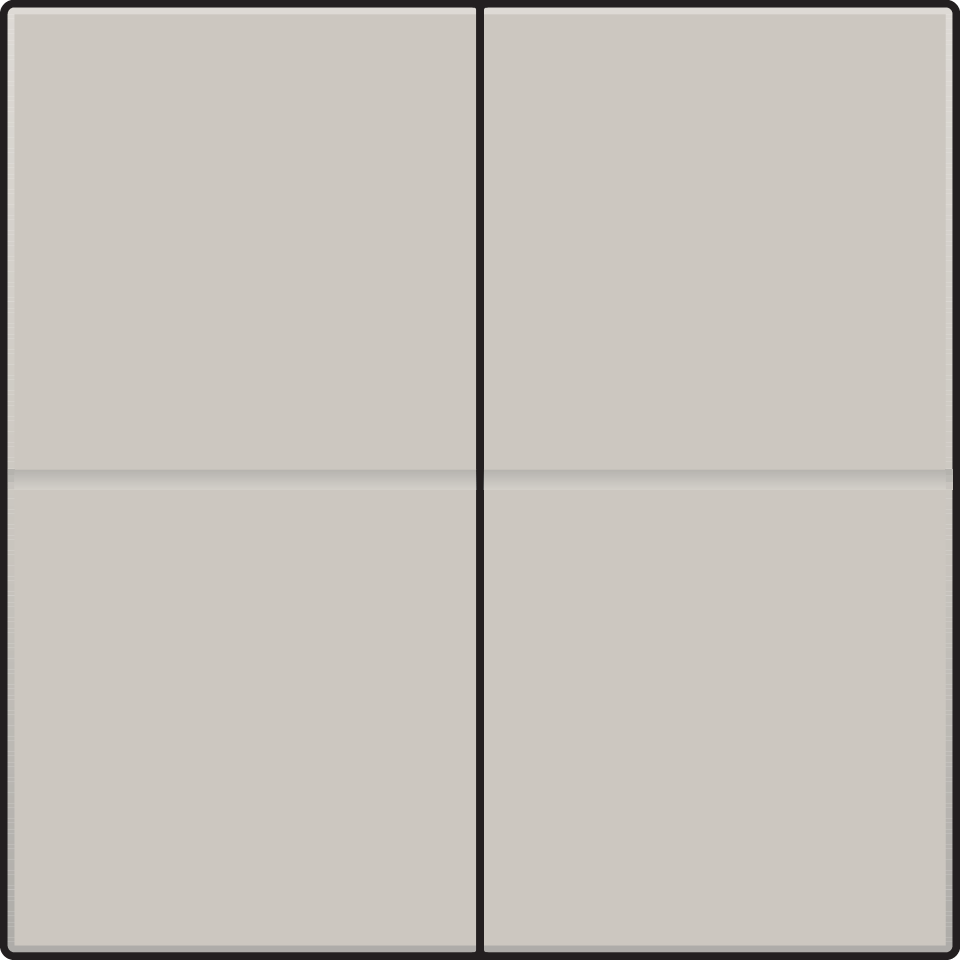 Niko 102-00060: Tweevoudige toets, voor draadloze dimschakelaar (Hue®, Bluetooth®, EnOcean®, KNX®), light grey - Image 2