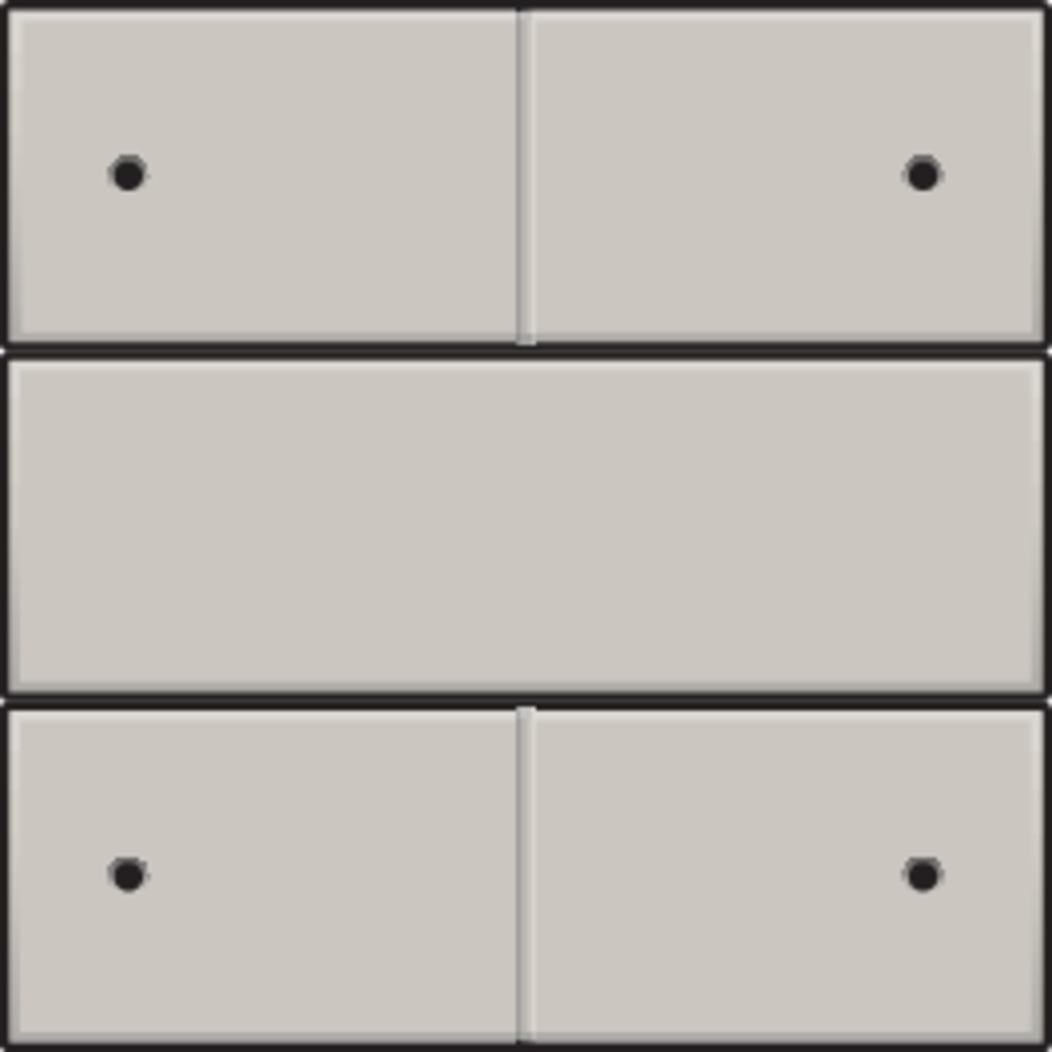 Niko 102-40150: Afwerkingsset voor 4-voudige potentiaalvrije drukknop 24 V met leds, light grey - Image 2