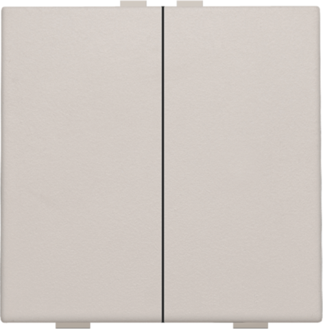 Tweevoudige drukknop voor Niko Home Control, light grey