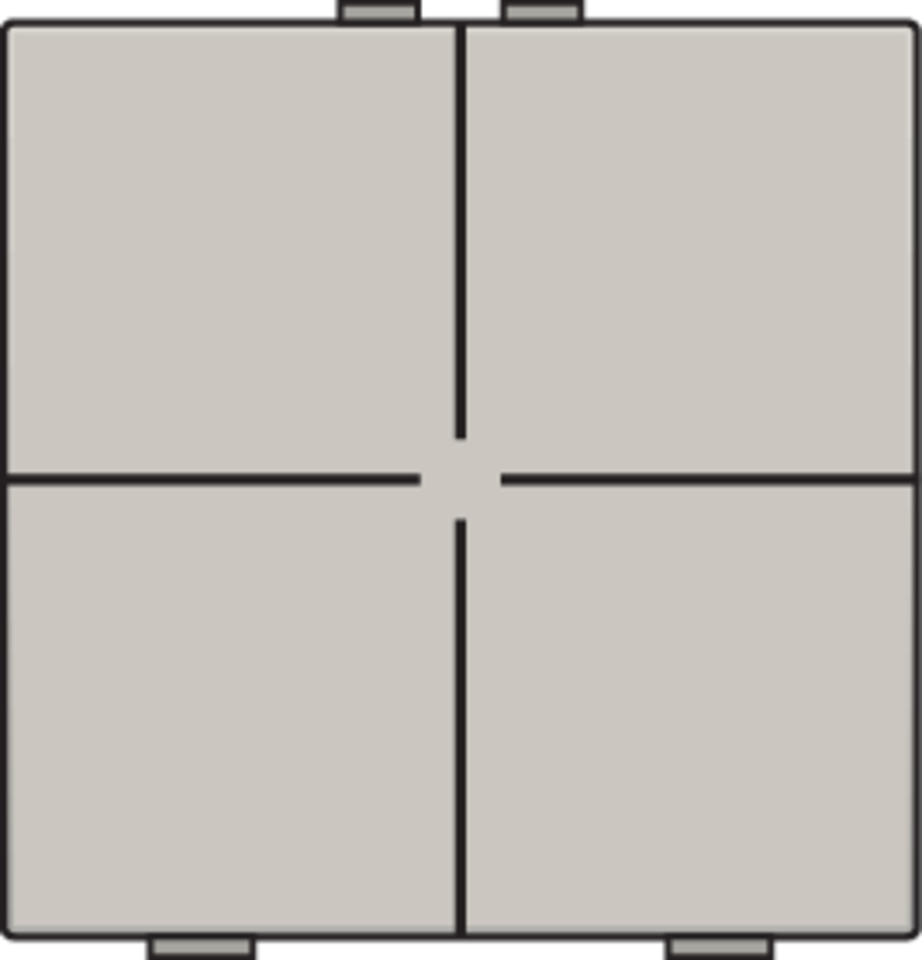 Niko 102-51004: Viervoudige drukknop voor Niko Home Control, light grey - Image 2