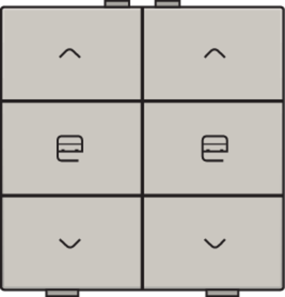 Niko 102-51036: Dubbele motorsturingsbediening voor Niko Home Control, light grey - Image 2