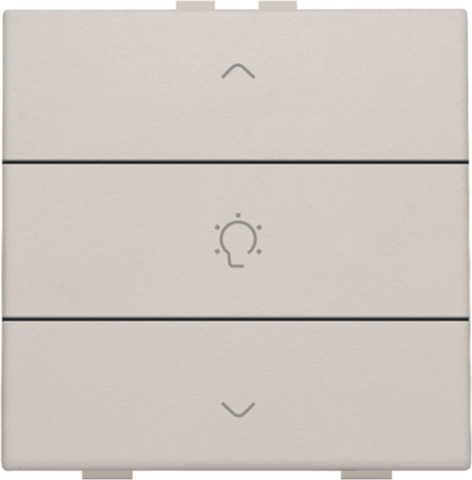 Enkelvoudige dimbediening voor Niko Home Control, light grey