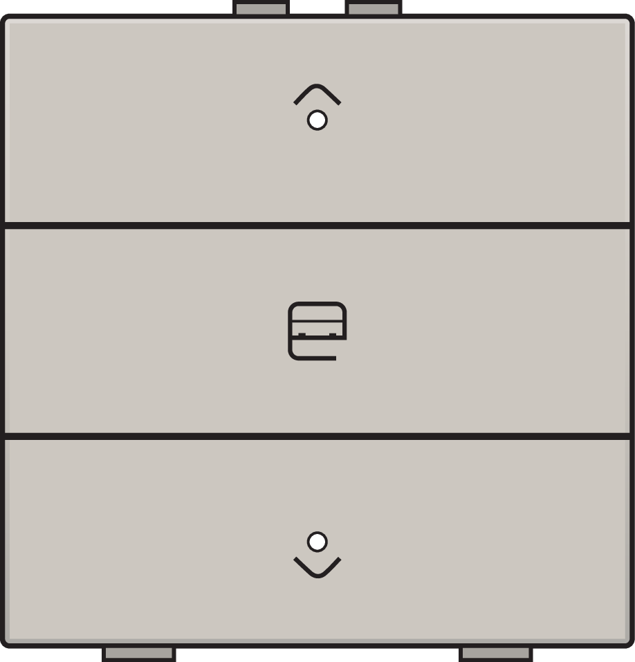 Niko 102-52033: Enkelvoudige motorsturingsbediening met led voor Niko Home Control, light grey - Image 2