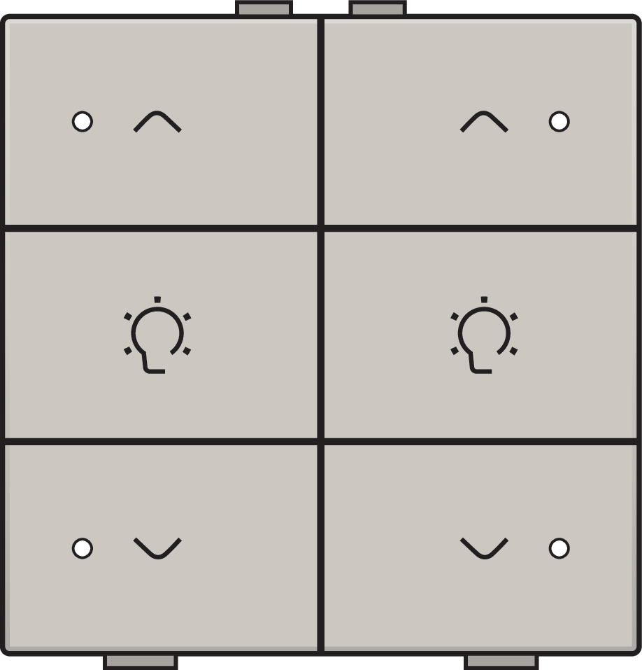 Niko 102-52046: Dubbele dimbediening met led voor Niko Home Control, light grey - Image 2