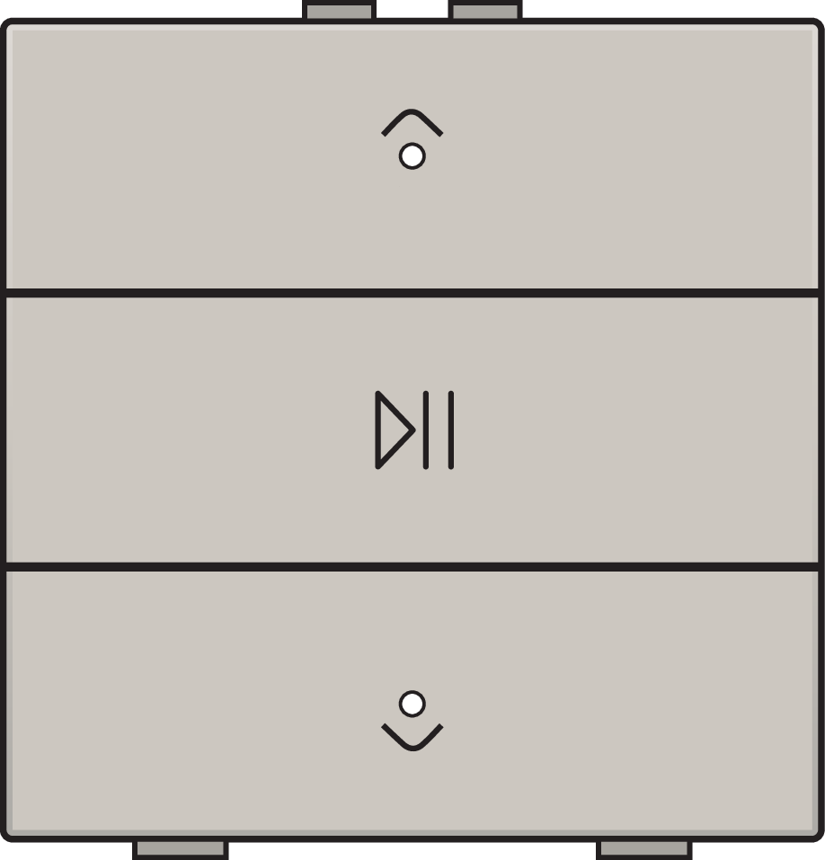 Niko 102-52073: Enkelvoudige audiobediening met leds voor Niko Home Control, light grey - Image 2