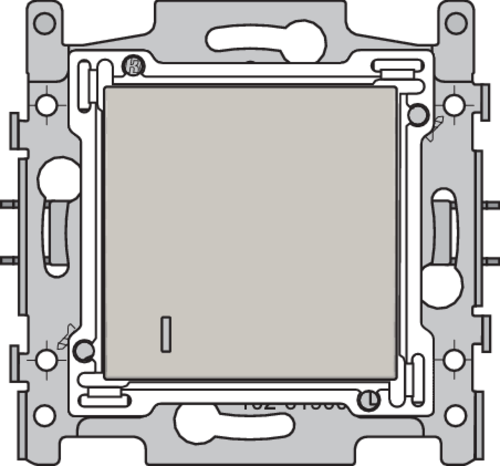 Niko 102-61900: Hotelkaartschakelaar, sokkel, schroefklemmen en afwerkingsset light grey - Image 2