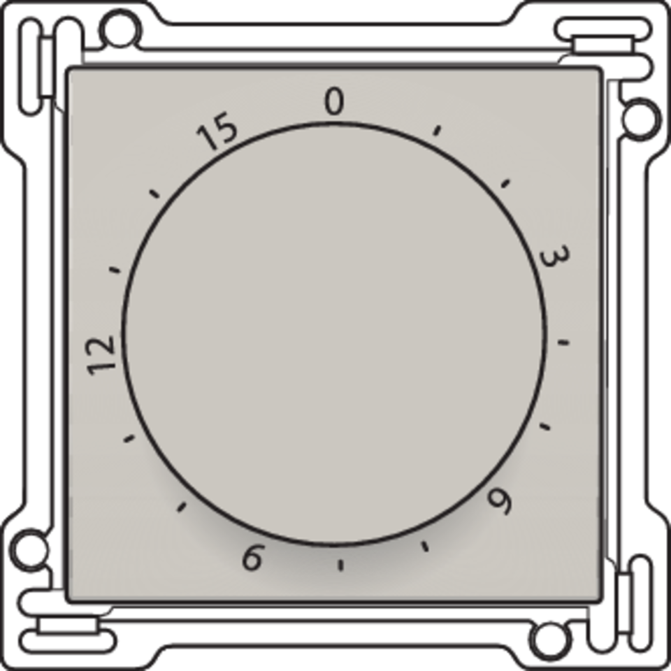 Niko 102-64806: Afwerkingsset voor timer regelbaar tot 15 min., light grey - Image 2