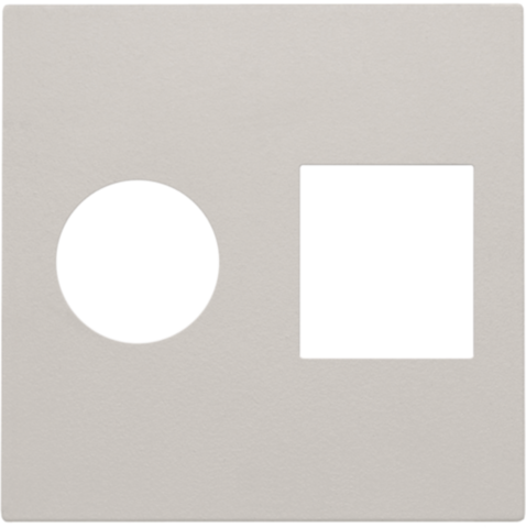 Afwerkingsset voor enkelvoudige coaxaansluiting en netwerkaa