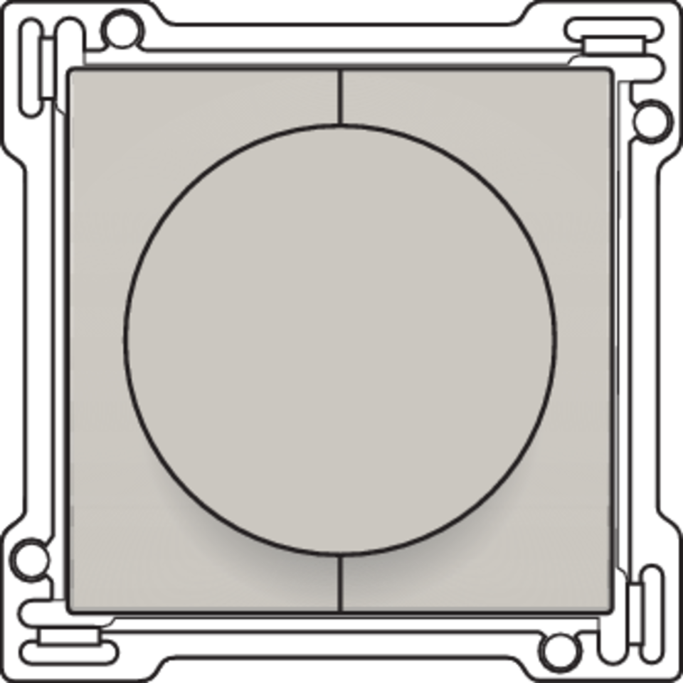 Niko 102-65937: Afwerkingsset 0-1-2 voor draaischakelaar voor motoren, light grey - Image 2