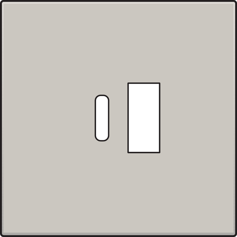 Niko 102-68002: Afwerkingsset voor dubbele smart USB-A- en USB-C-lader, light grey - Image 2