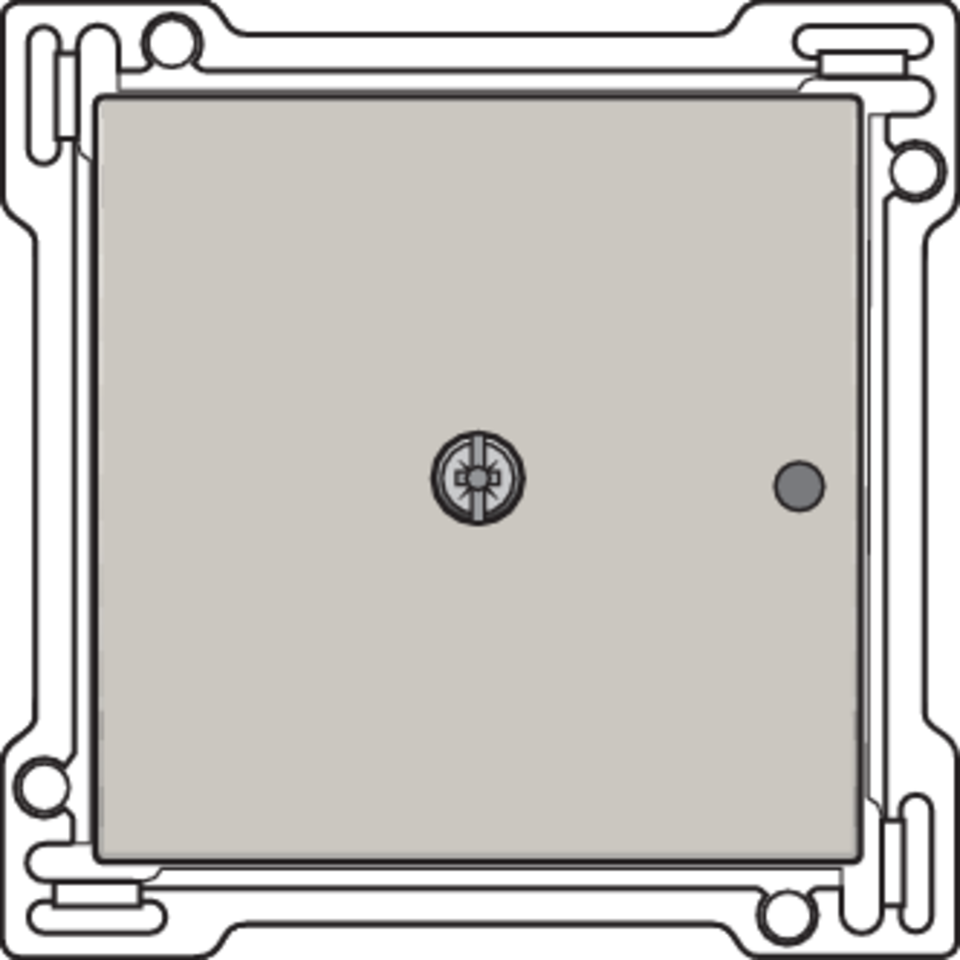 Niko 102-77001: Afwerkingsset voor 1-kanaals inbouw RF-ontvanger met enkelpolig (potentiaalvrij) schakelcontact of inbouw RF-ontvanger met rolluikfunctie, light grey - Image 2