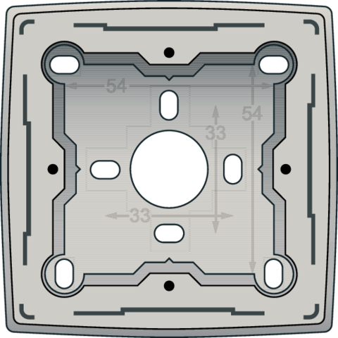 Enkele opbouwdoos voor alle inbouwapparaten uit de Niko Orig